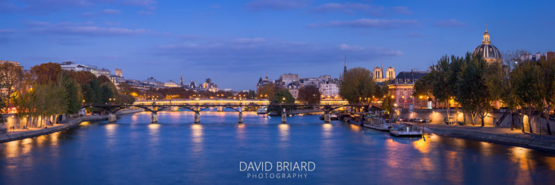 Pont des Arts à l'heure bleue © David Briard