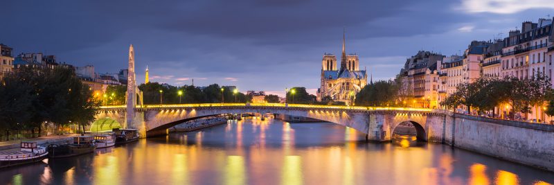 Notre-Dame et le pont de la Tournelle © David Briard