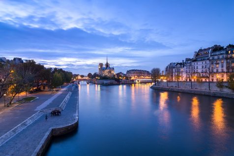 Notre dame à l'heure bleue © David Briard