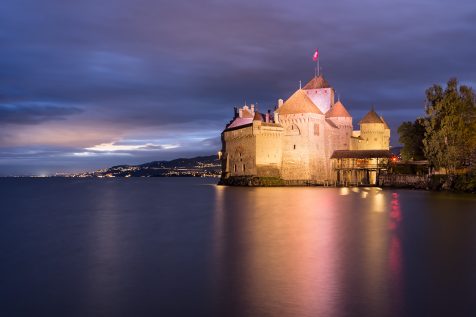 Le Château de Chillon illuminé © David Briard