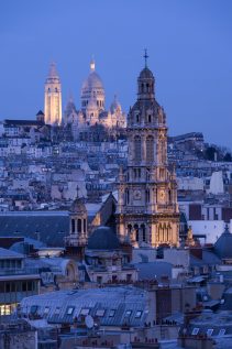 Sacré-Cœur, Sainte-Trinité et toits de Paris © David Briard