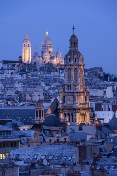 Sacré-Cœur, Sainte-Trinité et toits de Paris © David Briard