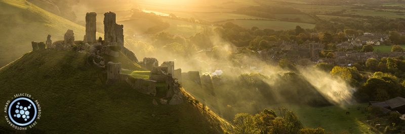 Corfe Castle photo by David Briard awarded in Panobook 2015 photo contest.