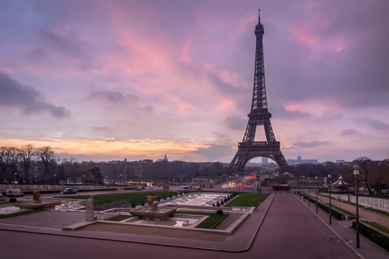 Eiffel Tower at sunrise © David Briard