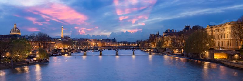 Le Pont des Arts au crépuscule © David Briard