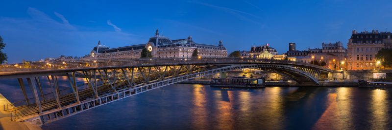 Passerelle de Solférino de nuit © David Briard