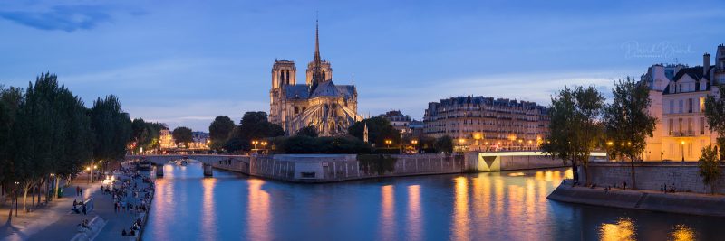 Notre-Dame à l'heure bleue © David Briard