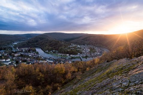 Coucher de soleil sur Monthermé © David Briard