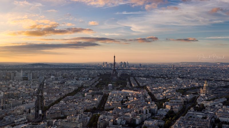 Coucher de soleil sur Paris © David Briard