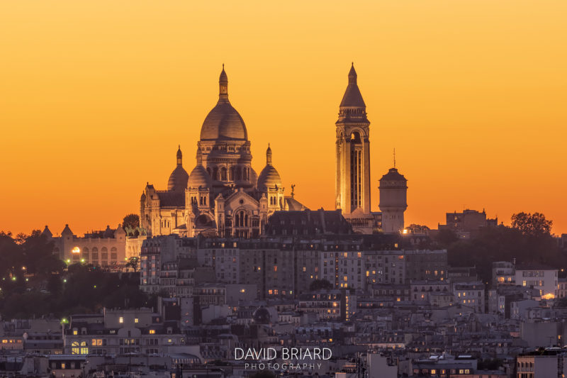 Sacré Cœur au coucher du soleil © David Briard