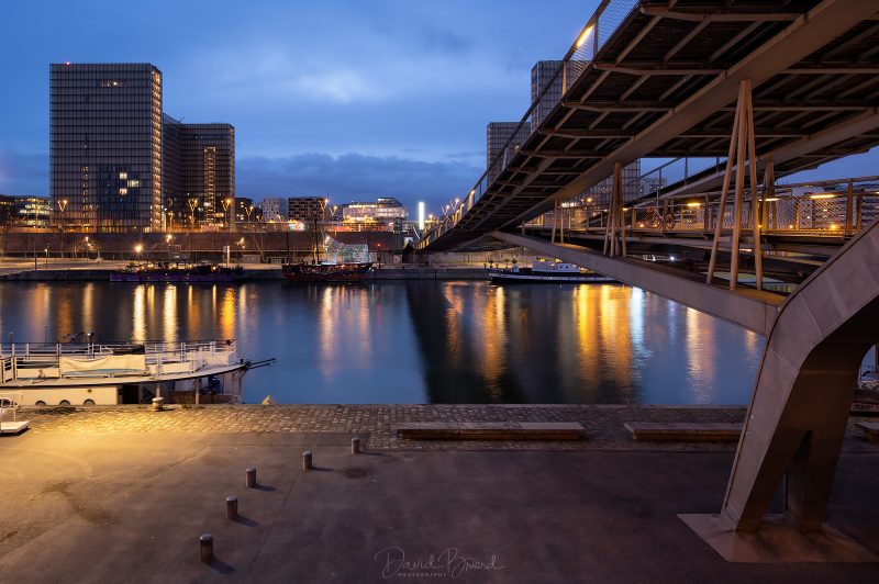 BnF et passerelle Simone de Beauvoir © David Briard