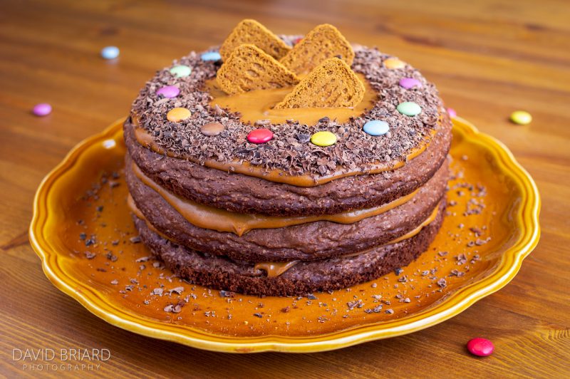 Layer cake chocolat-speculos © David Briard