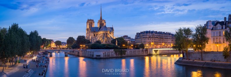 Notre-Dame at blue hour © David Briard