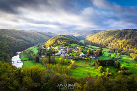 The panorama of Frahan at sunrise © David Briard