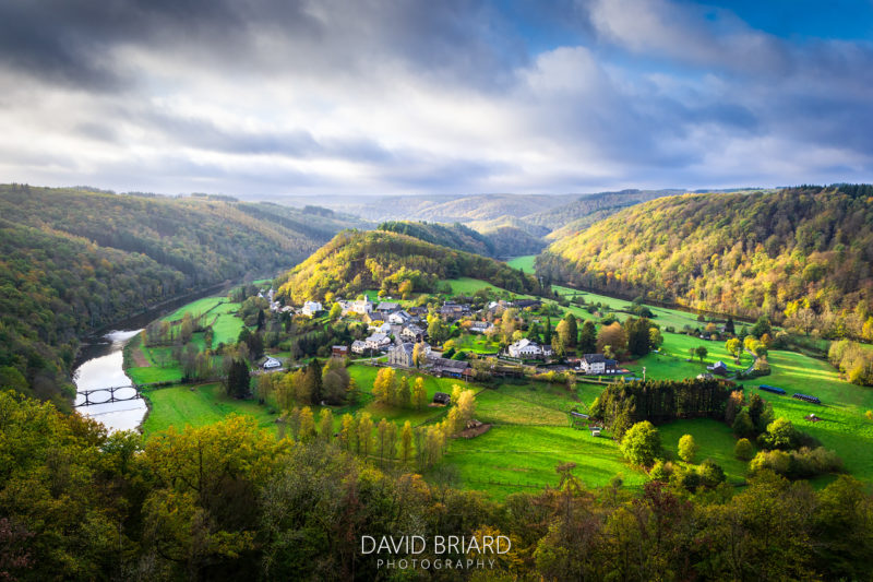 The panorama of Frahan at sunrise © David Briard