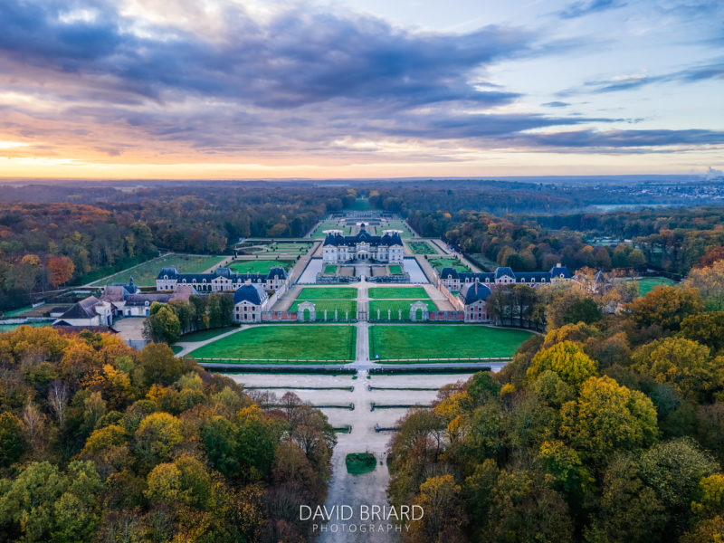 Lever de soleil sur Château de Vaux-le-Vicomte © David Briard