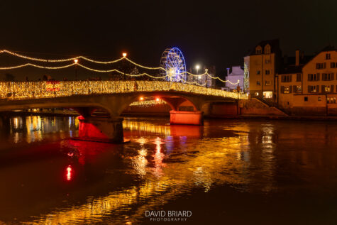 Night View of Lagny-sur-Marne with Christmas Market Lights © David Briard