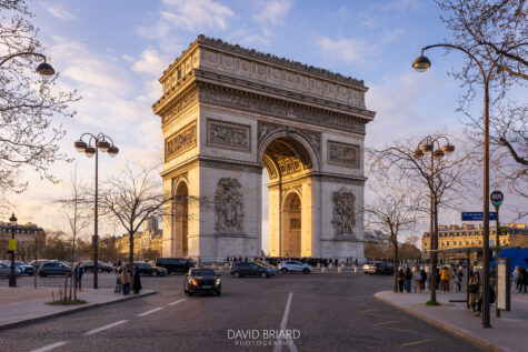 Arc de Triomphe at Golden Hour © David Briard