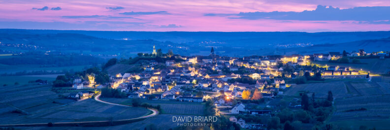 Crépuscule sur Châtillon-sur-Marne © David Briard