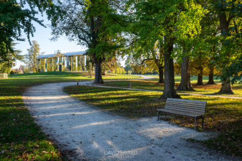 Autumn Pathway and Chateau at Parc de Rentilly © David Briard